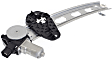 Coupe Front, Driver and Passenger Side Power Window Regulator, With Motor