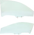 Front, Driver and Passenger Side Door Glasses, Green Tint, 2-Door, Coupe, Replaces NAGS No. FD22688 GTYN, FD22689 GTYN