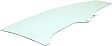 Front, Driver and Passenger Side Door Glasses, Green Tint, 2-Door, Coupe, Replaces NAGS No. FD22688 GTYN, FD22689 GTYN