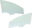 Front, Driver and Passenger Side Door Glasses, Green Tint, 4-Door, Sedan, Replaces NAGS No. FD22693 GTYN, FD22694 GTYN