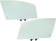 Front, Driver and Passenger Side Door Glasses, Green Tint, Japan/Mexico Built Vehicle, Replaces NAGS No. FD26262 GTYN, FD26263 GTYN