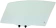 Front, Driver and Passenger Side Door Glasses, Green Tint, Japan/Mexico Built Vehicle, Replaces NAGS No. FD26262 GTYN, FD26263 GTYN