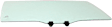 Front, Driver and Passenger Side Door Glasses, Green Tint, Japan/Mexico Built Vehicle, Replaces NAGS No. FD26262 GTYN, FD26263 GTYN