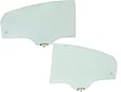 Rear, Driver and Passenger Side Door Glasses, Green Tint, Replaces NAGS No. FD24683 GTYN, FD24684 GTYN