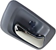 Rear, Driver and Passenger Side Interior Door Handles, Blue bezel with chrome lever, Without Door Lock Hole