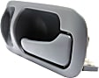 Rear, Driver and Passenger Side Interior Door Handles, Gray, With Door Lock Hole