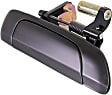 Front and Rear, Passenger Side Exterior Door Handles, Smooth Black, Front Passenger Side - With Key Hole; Rear Passenger Side - Without Key Hole
