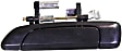 Front and Rear, Driver and Passenger Side Exterior Door Handles, Smooth Black, Front Driver and Passenger Side - With Key Hole; Rear Driver and Passenger Side - Without Key Hole