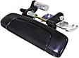 Front and Rear, Driver and Passenger Side Exterior Door Handles, Smooth Black, Front Driver and Passenger Side - With Key Hole; Rear Driver and Passenger Side - Without Key Hole