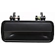 Rear, Driver and Passenger Side Smooth Black Exterior Door Handle, Without Key Hole