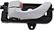 Front and Rear, Driver and Passenger Side Interior Door Handles, Silver, with Door Lock Button, Sedan