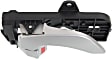 Front and Rear, Driver and Passenger Side Interior Door Handles, Silver, with Door Lock Button, Sedan