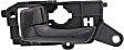Front and Rear, Driver and Passenger Side Textured Black Interior Door Handle, Sedan