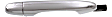 2012 Honda Civic - Front and Rear, Driver and Passenger Side Chrome Exterior Door Handle