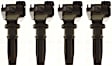 Ignition Coils, Set of 4, 4 Cyl., 2.4L Engine, Blade Type, 3-Prong Terminal