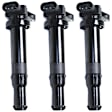 Ignition Coils, Set of 3, 6 Cyl., 2.7L Engine, Blade Type, 3-Prong Terminal