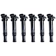 Ignition Coils, Set of 6, 6 Cyl., 2.7L Engine, Blade Type, 3-Prong Terminal