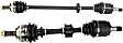 Front, Driver and Passenger Side Axle Assemblies, 1.7L Engine, Automatic Transmission