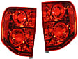 Driver and Passenger Side Halogen Tail Light, Without bulb(s), OE Replacement