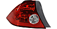 Driver and Passenger Side Halogen Tail Light, Without bulb(s), OE Replacement