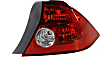 Driver and Passenger Side Halogen Tail Light, Without bulb(s), OE Replacement