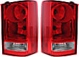 Driver and Passenger Side Tail Lights, with Bulbs, Halogen, 4-Door, Sport Utility