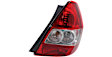 Driver and Passenger Side Halogen Tail Light, Without bulb(s), OE Replacement