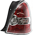 Driver and Passenger Side Tail Lights, with Bulbs, Halogen, Hatchback