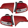 Driver and Passenger Side, Inner and Outer Halogen Tail Light, Without bulb(s), OE Replacement, Sedan