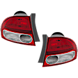 Driver and Passenger Side, Outer Halogen Tail Light, Without bulb(s), OE Replacement