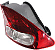Driver and Passenger Side, Outer Halogen Tail Light, Without bulb(s), OE Replacement