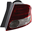 Driver and Passenger Side, Outer Halogen Tail Light, Without bulb(s), OE Replacement