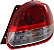 Driver and Passenger Side Tail Lights, with Bulbs, Halogen, For Models With Factory Halogen Tail Lights