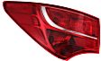 Driver and Passenger Side, Inner and Outer Halogen Tail Light, With bulb(s), OE Replacement