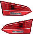 Driver and Passenger Side, Inner Tail Lights, with Bulbs, Halogen, Mounts on Liftgate