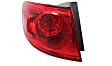 Driver and Passenger Side, Outer Halogen Tail Light, With bulb(s), OE Replacement