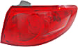 Driver and Passenger Side, Outer Halogen Tail Light, With bulb(s), OE Replacement