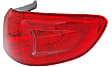 Driver and Passenger Side, Outer Halogen Tail Light, With bulb(s), OE Replacement
