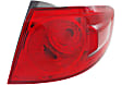 Driver and Passenger Side, Outer Halogen Tail Light, With bulb(s), OE Replacement