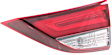 Passenger Side, Inner and Outer Halogen/LED Combo Tail Light, With bulb(s), OE Replacement