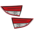 Driver and Passenger Side, Inner LED Tail Light, With bulb(s), OE Replacement