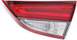 Driver and Passenger Side, Inner LED Tail Light, With bulb(s), OE Replacement