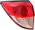 Driver and Passenger Side, Outer Tail Lights, without Bulb, Halogen, Mounts on Body, CAPA Certified