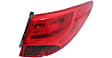 Driver and Passenger Side, Outer Halogen Tail Light, With bulb(s), OE Replacement