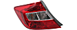 Driver and Passenger Side Halogen Tail Light, With bulb(s), OE Replacement