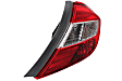 Driver and Passenger Side Halogen Tail Light, With bulb(s), OE Replacement