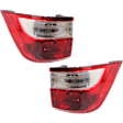 Driver and Passenger Side, Outer Tail Lights, with Bulbs, Halogen, Mounts on Body, CAPA Certified