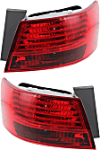 Driver and Passenger Side, Outer Halogen Tail Light, With bulb(s), OE Replacement