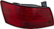 Driver Side, Inner And Outer Halogen Tail Light, With bulb(s), OE Replacement