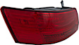 Driver Side, Inner And Outer Halogen Tail Light, With bulb(s), OE Replacement